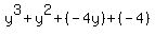 y%5E3%2By%5E2%2B%28-4y%29%2B%28-4%29
