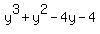 y%5E3%2By%5E2-4y-4