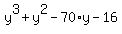 y%5E3%2By%5E2-70%2Ay-16