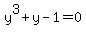 y%5E3%2By-1=0