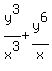 y%5E3%2Fx%5E3%2B+y%5E6%2Fx