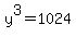 y%5E3=1024