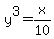 y%5E3=x%2F10