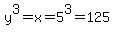 y%5E3=x=5%5E3=125