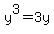y%5E3+=+3y