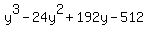 y%5E3+-+24y%5E2+%2B+192y+-+512
