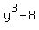 y%5E3+-+8
