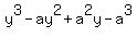 y%5E3+-+ay%5E2+%2B+a%5E2y+-+a%5E3
