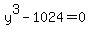 y%5E3-1024+=+0