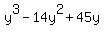 y%5E3-14y%5E2%2B45y