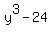 y%5E3-24