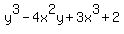 y%5E3-4x%5E2y%2B3x%5E3%2B2