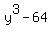y%5E3-64