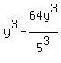 y%5E3-64y%5E3%2F5%5E3