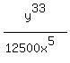 y%5E33%2F%2812500x%5E5%29