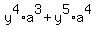 y%5E4%2Aa%5E3+%2B+y%5E5%2Aa%5E4