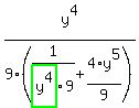 y%5E4%2F9%2F%281%2Fhighlight_green%28+y%5E4+%29%2F9%2B4%2Ay%5E5%2F9%29