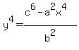 y%5E4=%28c%5E6-a%5E2x%5E4%29%2Fb%5E2