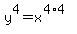 y%5E4=x%5E%284%2A4%29