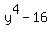 y%5E4-16