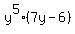 y%5E5%287y-6%29
