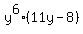 y%5E6%2811y-8%29