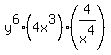 \"y%5E6%284x%5E3%29%284%2Fx%5E4%29\"