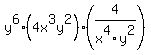 \"y%5E6%284x%5E3y%5E2%29%284%2Fx%5E4y%5E2%29\"