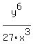 y%5E6%2F27x%5E3