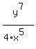 y%5E7%2F%284%2Ax%5E5%29