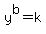 y%5Eb++=+k+