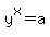 y%5Ex=+a