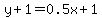 y+%2B+1+=+0.5x+%2B+1