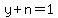 y+%2B+n+=+1