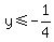 y+%3C=+-1%2F4