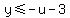 y+%3C=+-u+-+3