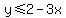y+%3C=+2-3x