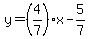 y+=%284%2F7%29x-5%2F7
