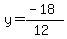 y+=+%28-18%29%2F%2812%29