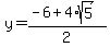y+=+%28-6%2B4%2Asqrt%285%29%29%2F2