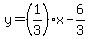 y+=+%281%2F3%29x-6%2F3