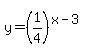 y+=+%281%2F4%29%5E%28x-3%29