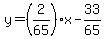 y+=+%282%2F65%29x-33%2F65