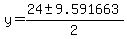 y+=+%2824+%2B-+9.591663%29%2F2+