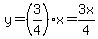 y+=+%283%2F4%29x+=+3x%2F4
