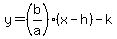 y+=+%28b%2Fa%29+%28x+-+h%29-k