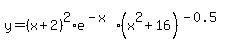 y+=+%28x%2B2%29%5E2%2Ae%5E%28-x%29%2A%28x%5E2%2B16%29%5E%28-0.5%29