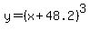 y+=+%28x+%2B+48.2%29%5E3