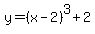 y+=+%28x+-+2%29%5E3+%2B2