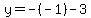 y+=+-%28-1%29-3